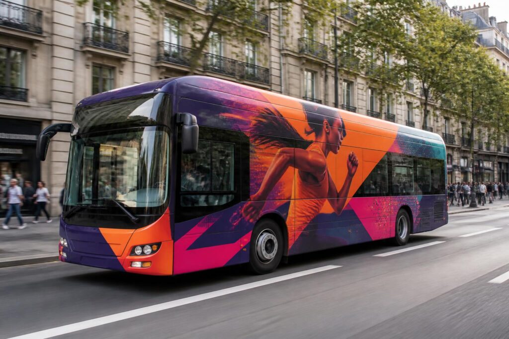 boostez la visibilité de votre entreprise sur la route avec nos covering bus personnalisés. attirez l’attention et démarquez-vous grâce à une communication mobile efficace et percutante.