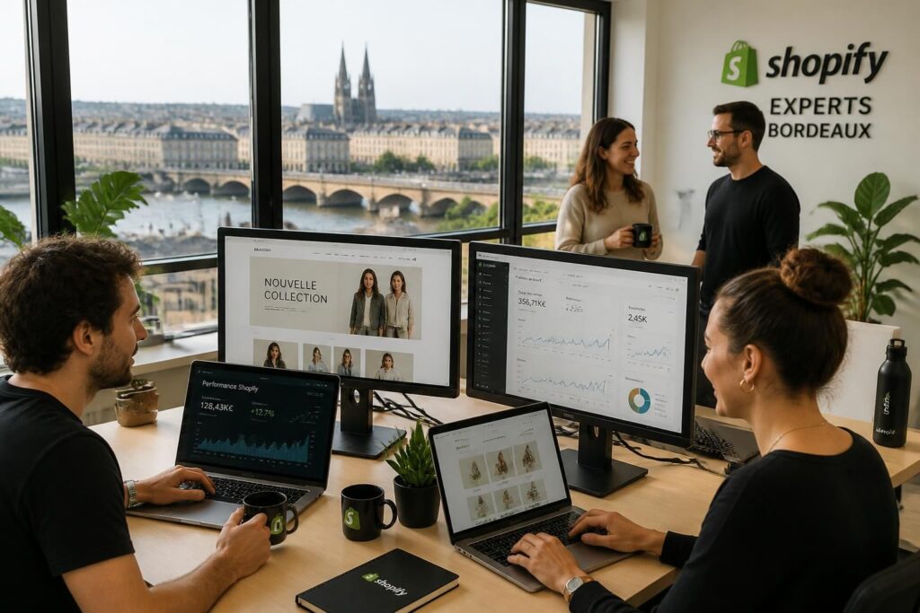 agence shopify à bordeaux spécialisée dans la création et l'optimisation de boutiques en ligne. boostez vos ventes dès aujourd'hui avec des solutions personnalisées et efficaces.