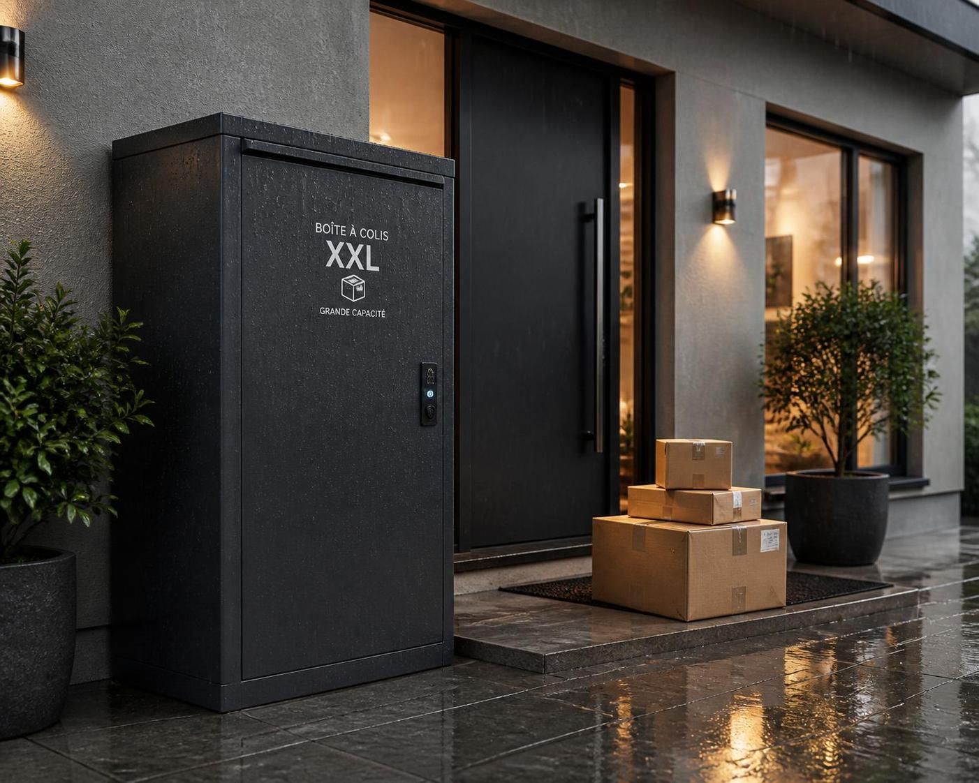 Boîte à colis xxl : sécurisez vos livraisons volumineuses avec style 2 découvrez notre boîte à colis xxl alliant sécurité et design pour protéger vos livraisons volumineuses avec élégance.