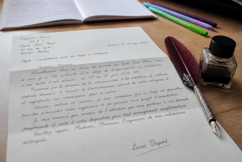 découvrez un modèle clé en main de lettre de motivation pour un stage de seconde, facile à personnaliser et idéal pour décrocher votre premier stage.